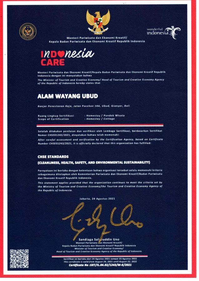 Alam Wayang Ubud - Chse Certified المظهر الخارجي الصورة